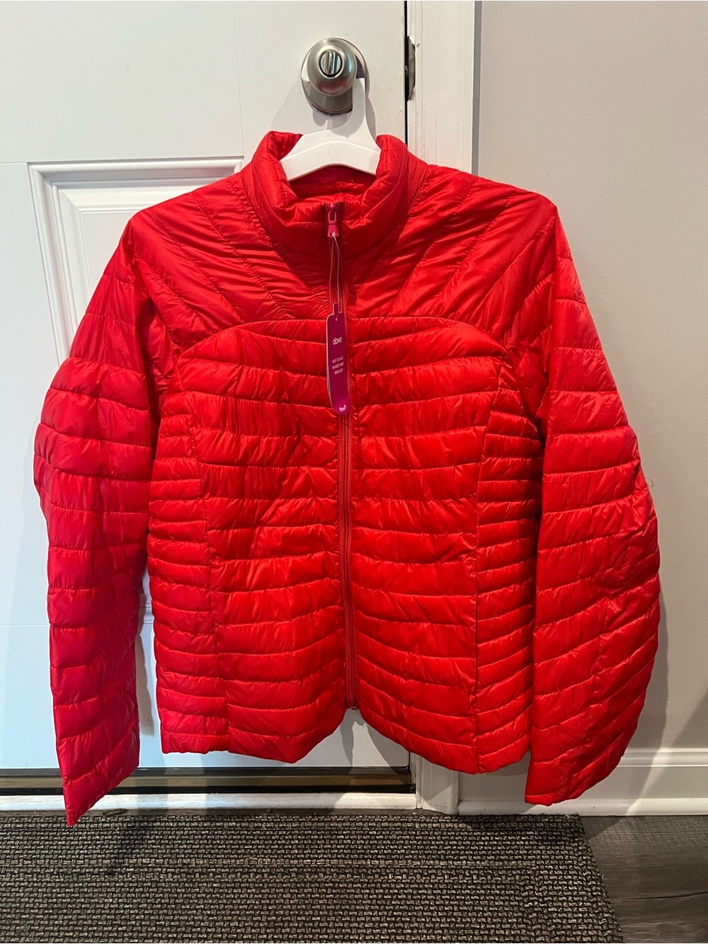 Be Inspired Coral Down Packable Puffer Jacket - XL